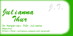 julianna thur business card